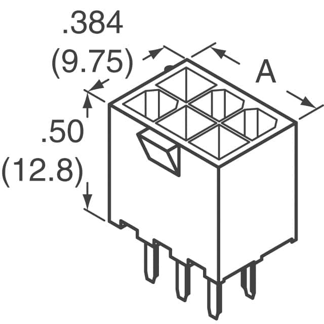 1586037-2 TE Connectivity AMP Connectors  Embases à broches mâles